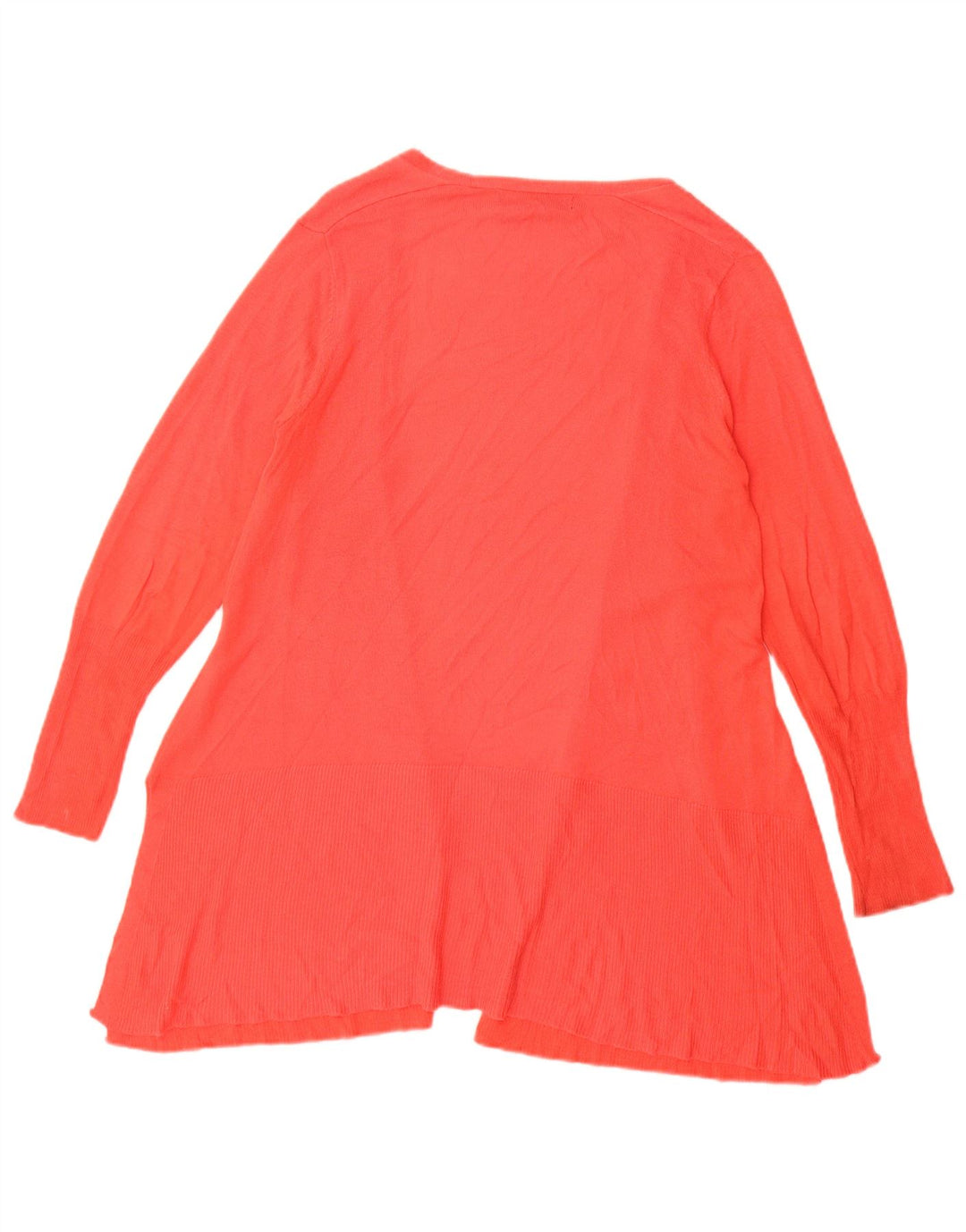 Suéter de cardigã aberto feminino Marks & Spencer UK 12 vermelho médio