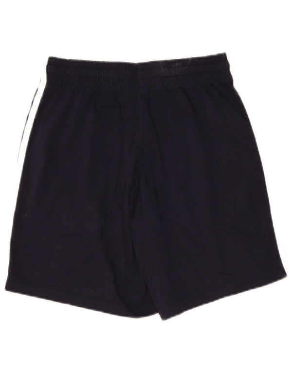 Shorts esportivos masculinos Adidas pequeno algodão azul marinho
