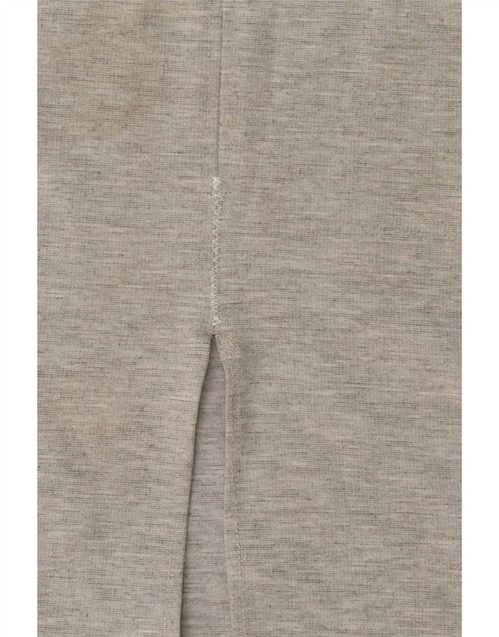 Vestido bodycon feminino sem mangas Zara UK 8 pequeno poliéster cinza