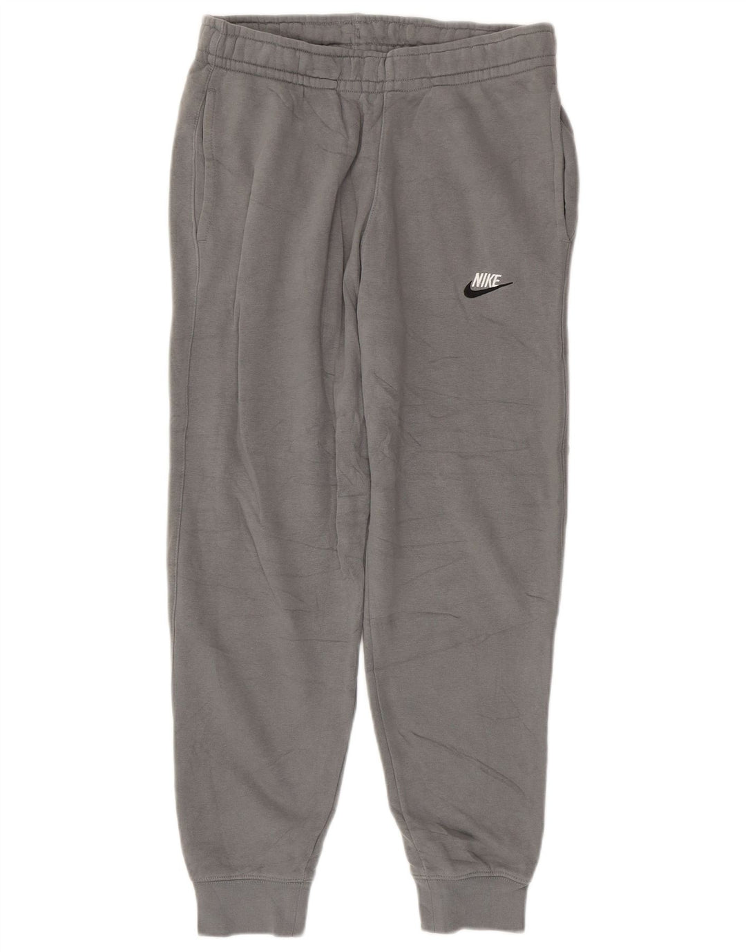 Calça esportiva feminina Nike Joggers UK 10 pequena cinza algodão