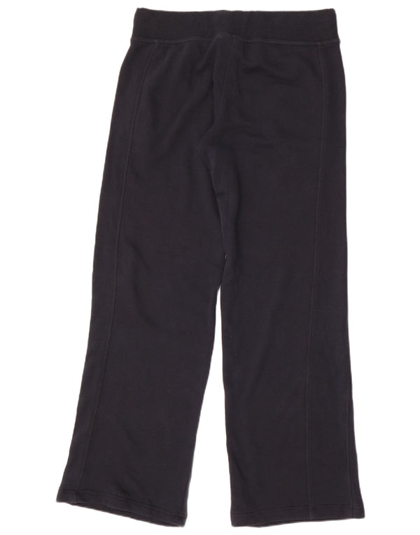 Calça de treino feminina Puma com perna larga UK 18 XL azul marinho algodão