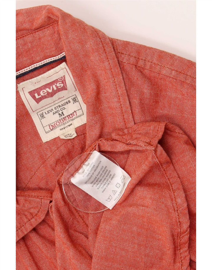 Camisa masculina Levi's média vermelha algodão
