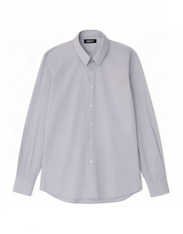 Camisa masculina Dkny tamanho 16 grande algodão azul