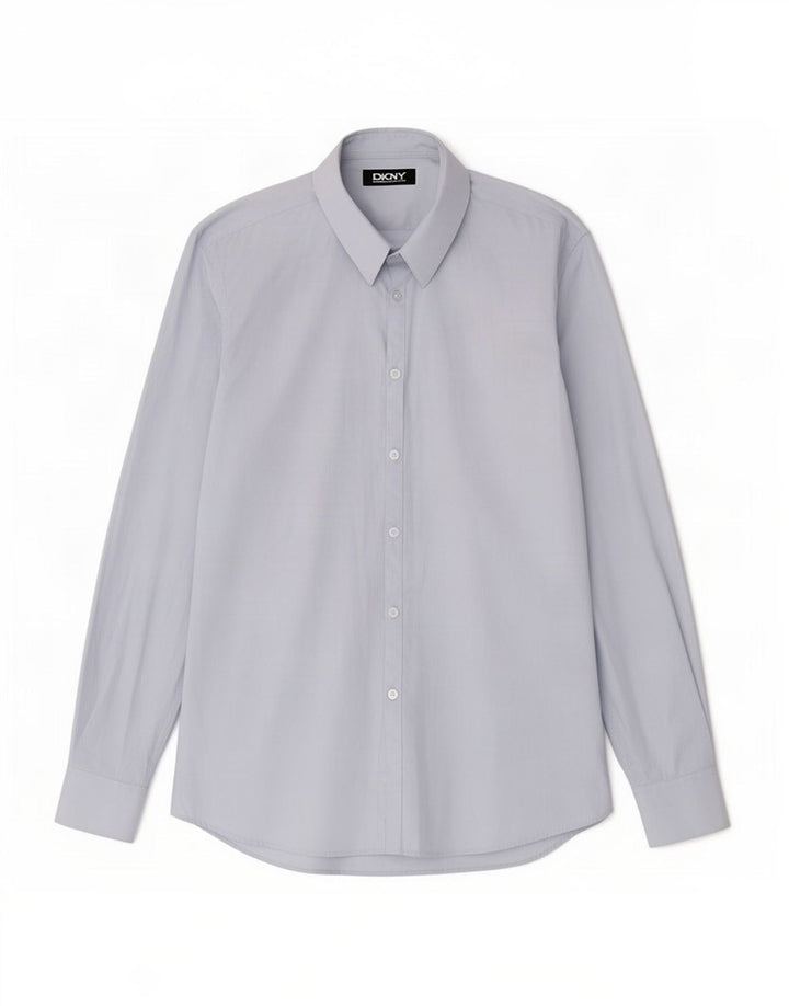 Camisa masculina Dkny tamanho 16 grande algodão azul