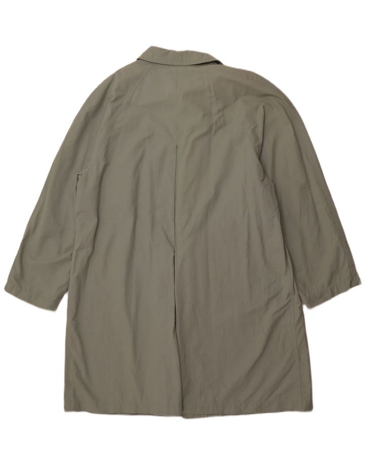 Trench Coat Masculino TRUSSARDI IT 52 XL Algodão Cinza