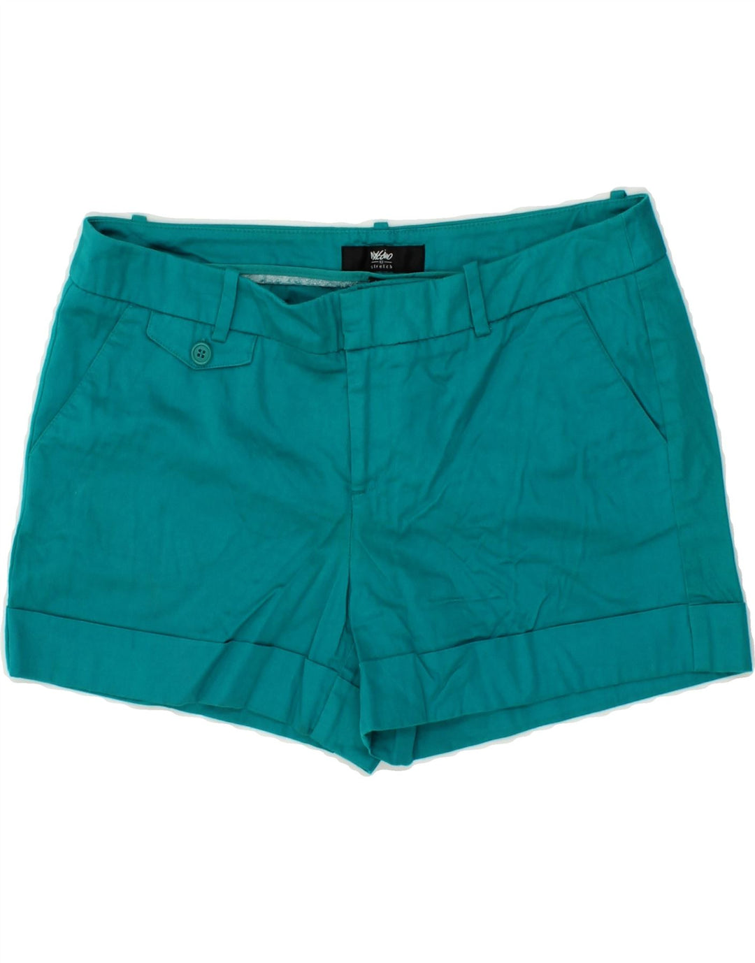 MOSSIMO Womens Chino Shorts US 8 Medium W30 Turquoise Cotton Vintage Mossimo and Second-Hand Mossimo from Messina Hembry 