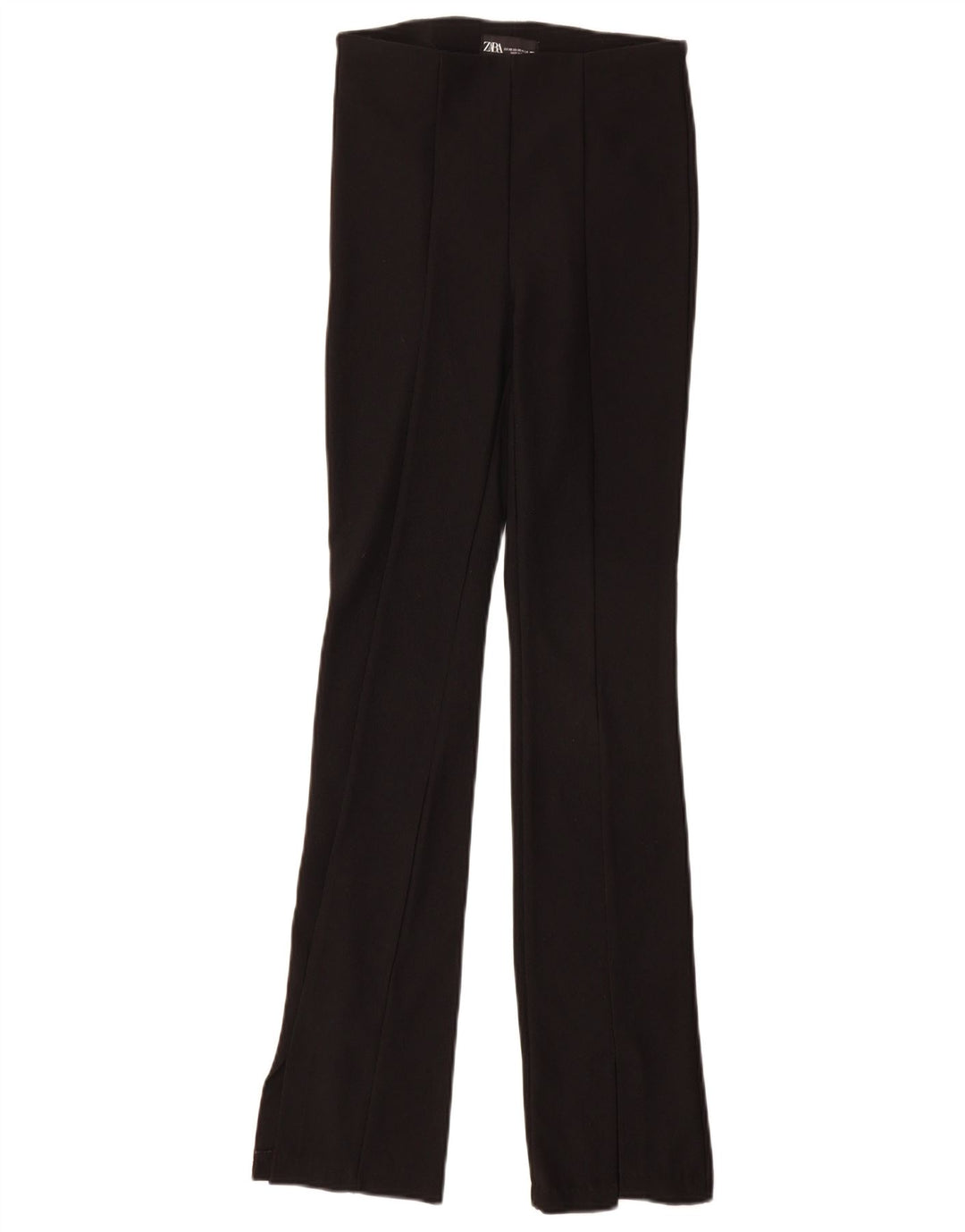 Zara Leggings Flare Mulher UK 6 XS Preto