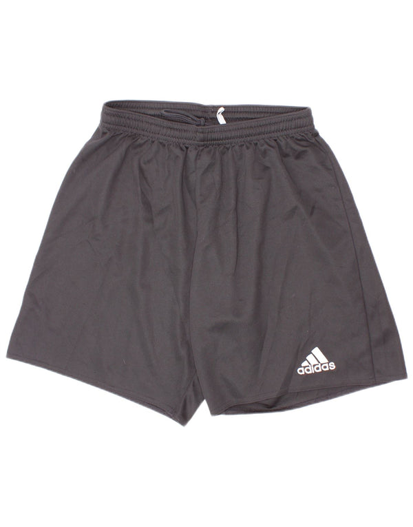 Shorts esportivos Adidas Boys Climalite 9-10 anos pequenos poliéster preto