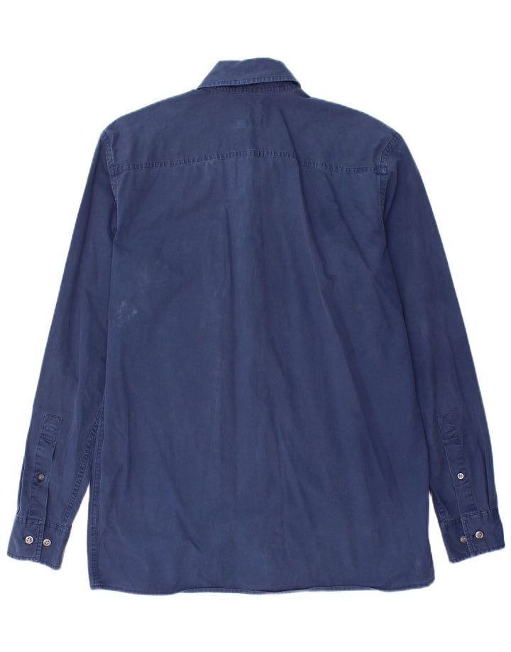 Camisa masculina Gas pequena algodão azul marinho