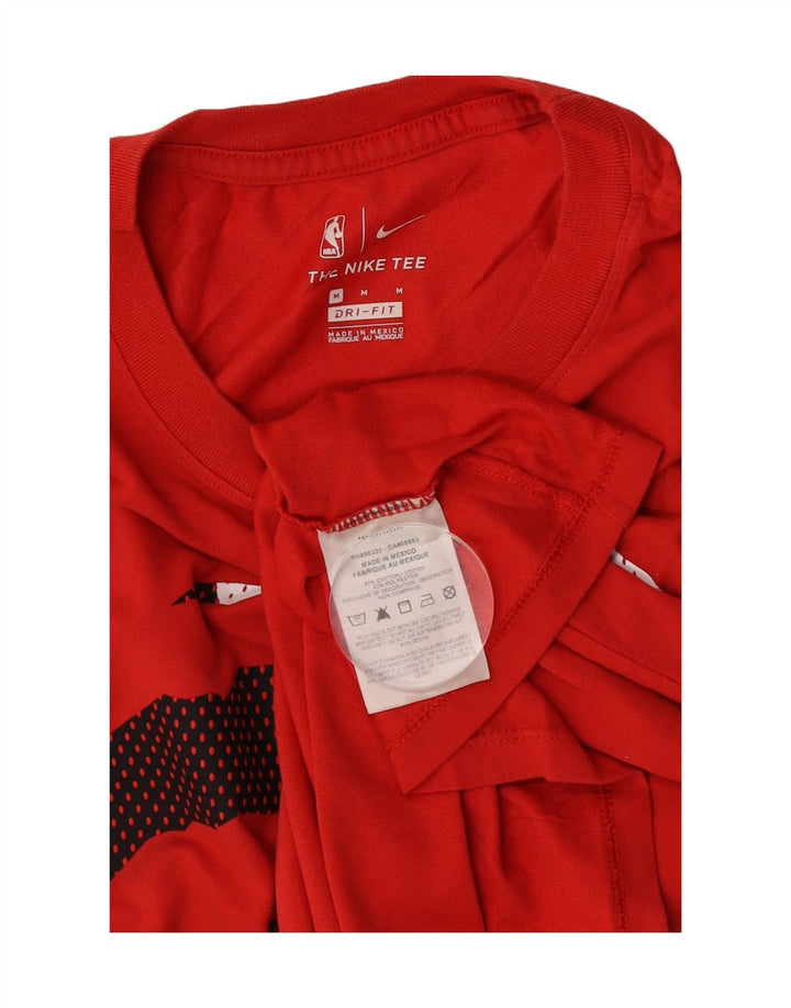 Camiseta Nike Masculina Dri Fit Graphic Top Médio Algodão Vermelho