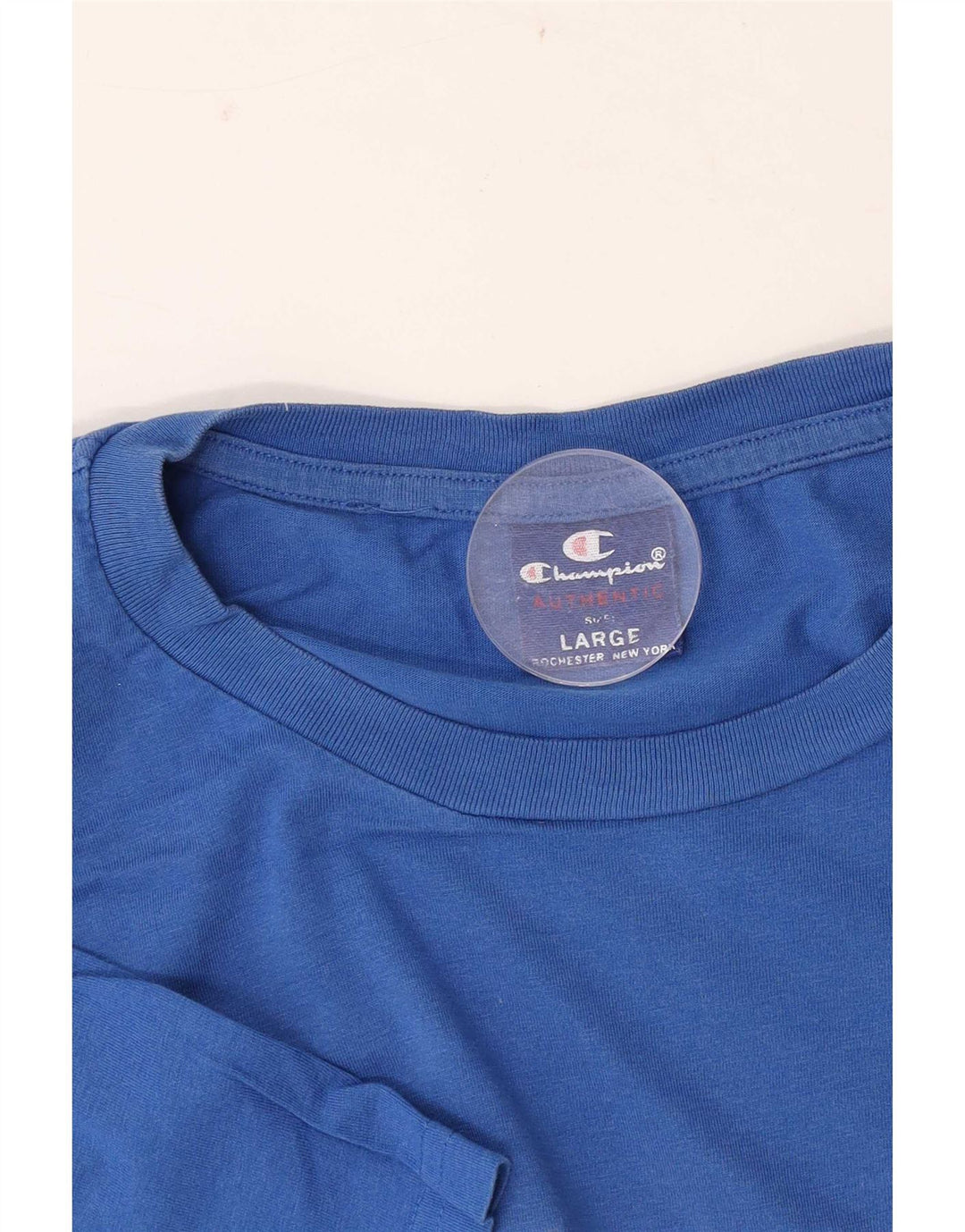 Camiseta masculina estampada Champion grande azul