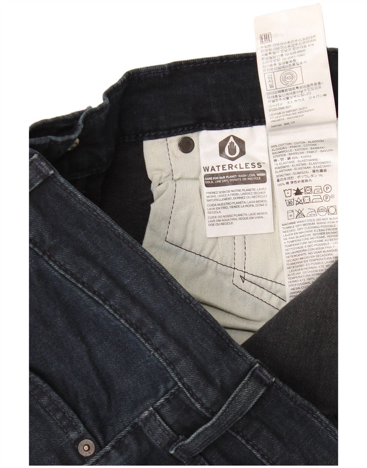 Levi's Mens Slim Jeans W38 L30 Azul Marinho Algodão