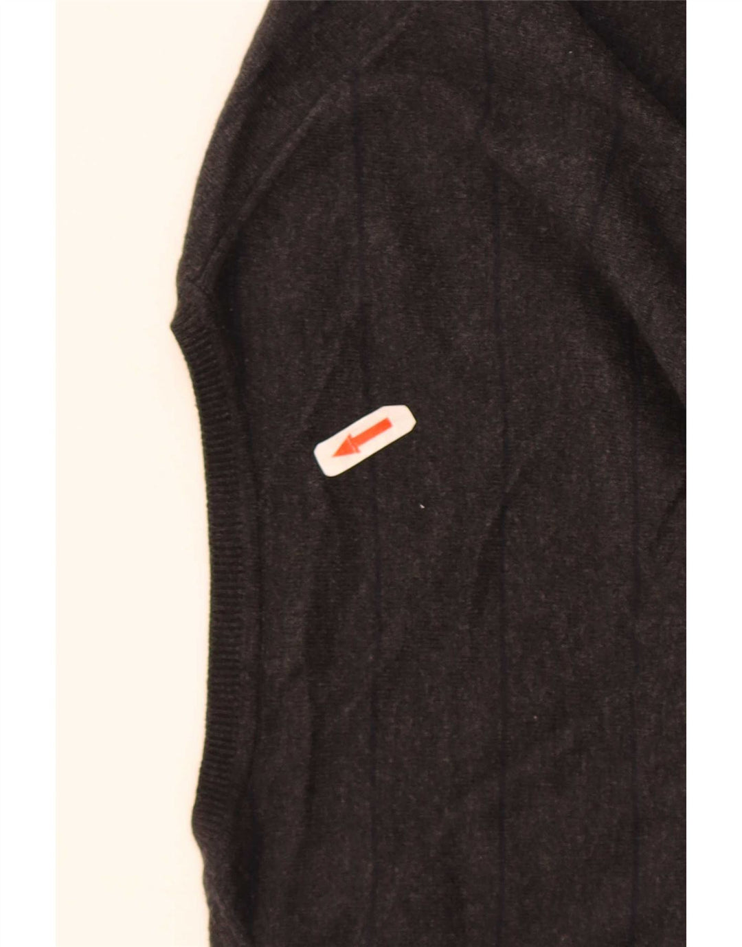 Suéter masculino Massimo Dutti com decote em V 2XL listrado preto