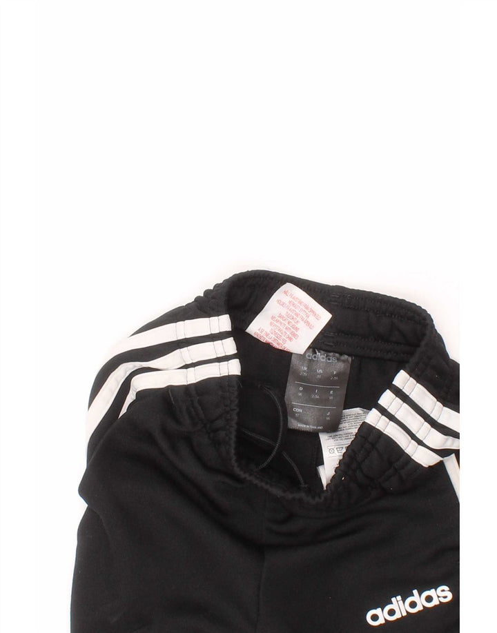 Calças de treino Adidas meninos 2-3 anos preto poliéster esportivo
