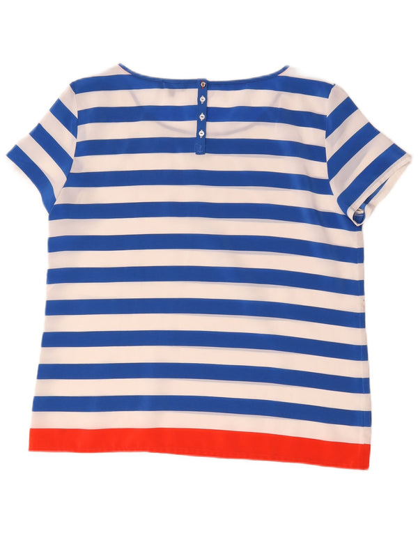 Blusa feminina Tommy Hilfiger UK 16 listrada azul grande