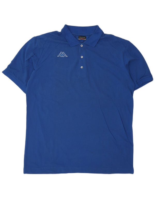 Camisa polo masculina KAPPA XL algodão azul