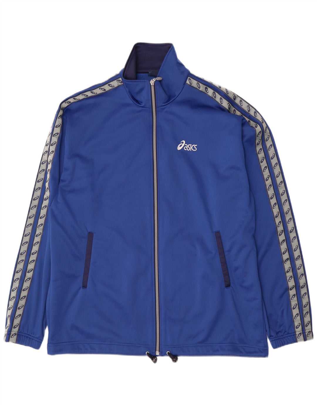 Jaqueta Asics Masculina Graphic Tracksuit XL Azul Colourblock Poliéster