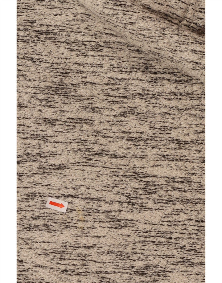 WEIRD FISH Mens moletom com capuz pequeno cinza manchado