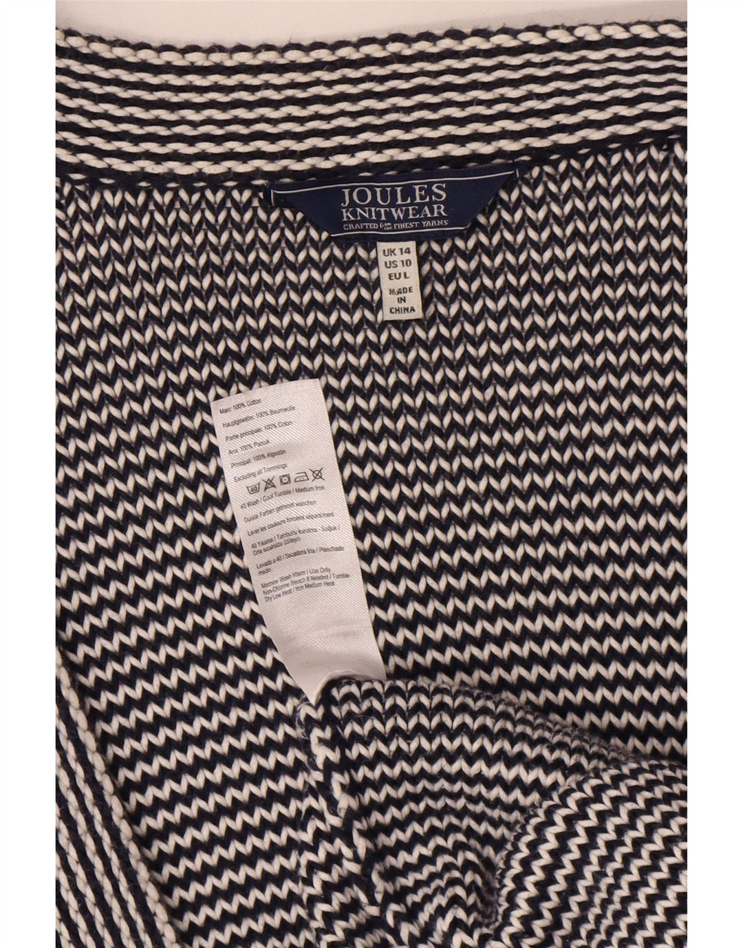 Joules Suéter feminino oversized longline cardigan Reino Unido 14 grande azul