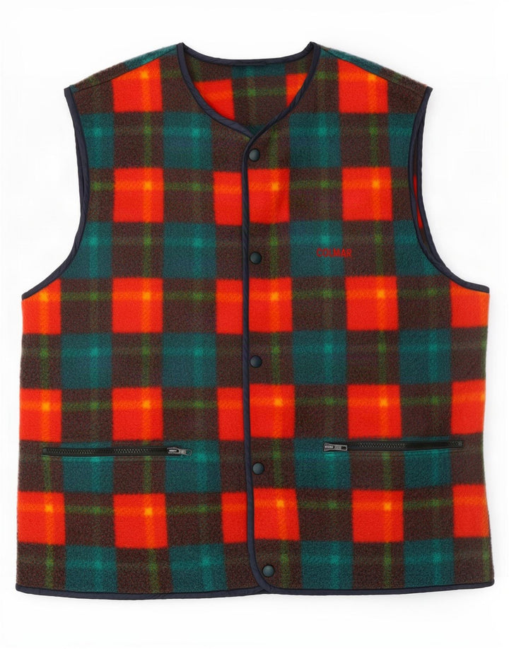 Colete masculino de lã Colmar IT 50 patchwork multicolorido médio