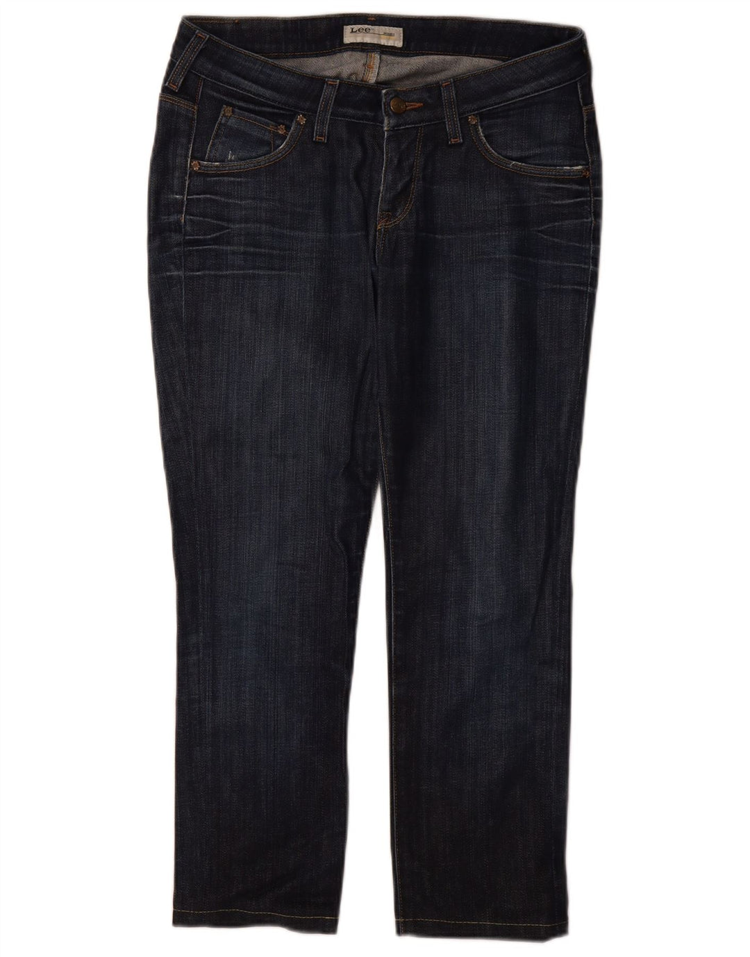 Lee Womens Norma Slim Jeans W29 L26 Azul Marinho Algodão