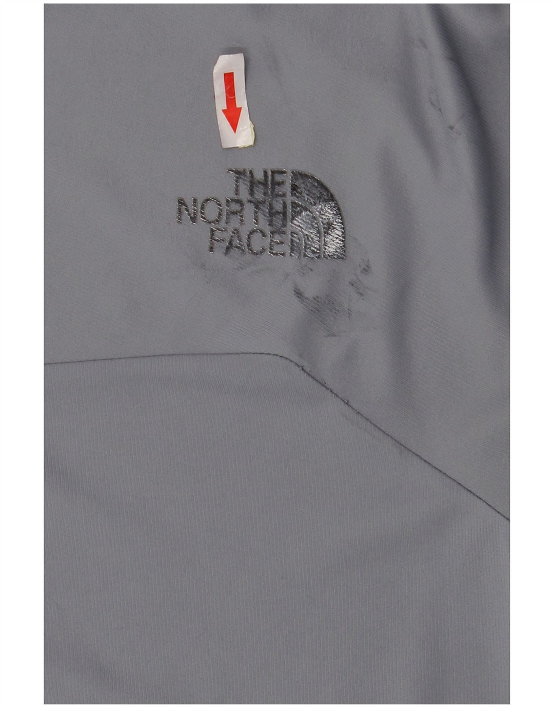 Camiseta masculina The North Face grande poliéster colorblock cinza