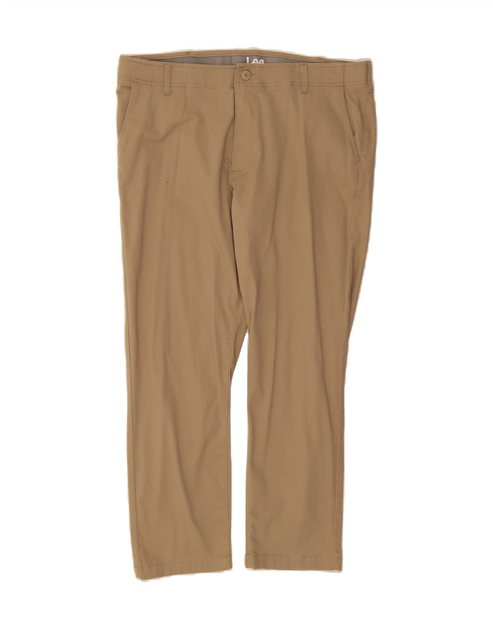 LEE Mens Slim Fit Chino Trousers W40 L30 Beige Cotton Vintage Lee and Second-Hand Lee from Messina Hembry 