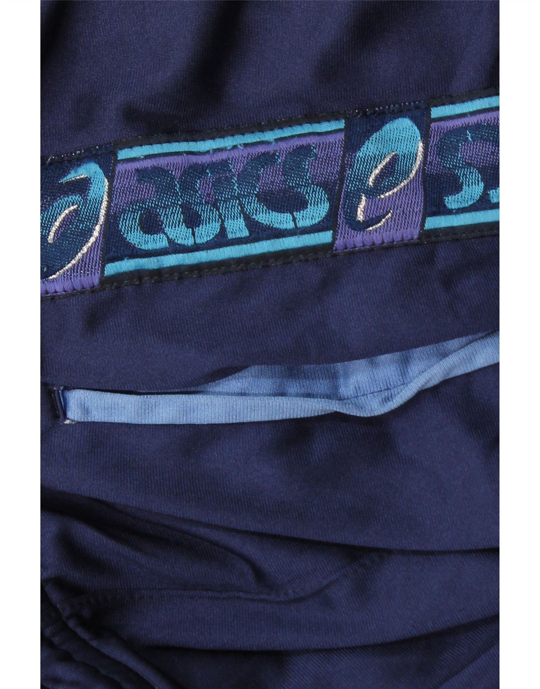 Calça de treino masculina Asics Graphic azul marinho médio poliamida