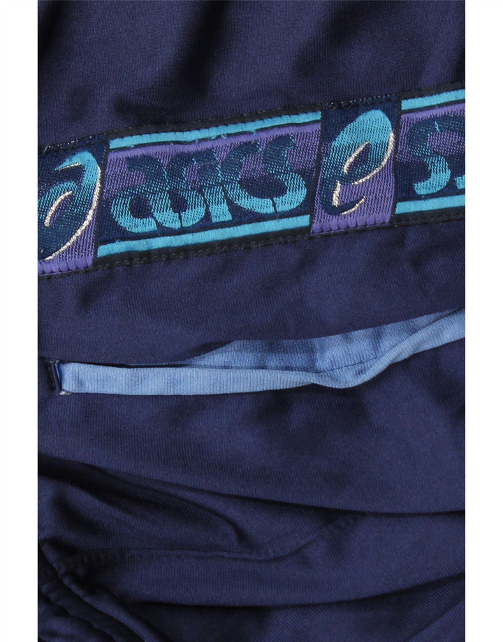 Calça de treino masculina Asics Graphic azul marinho médio poliamida