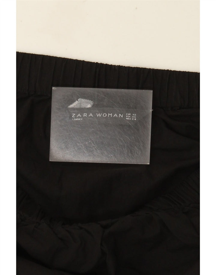 Zara Womens Oversized Off Ombro Top Reino Unido 6 XS Preto