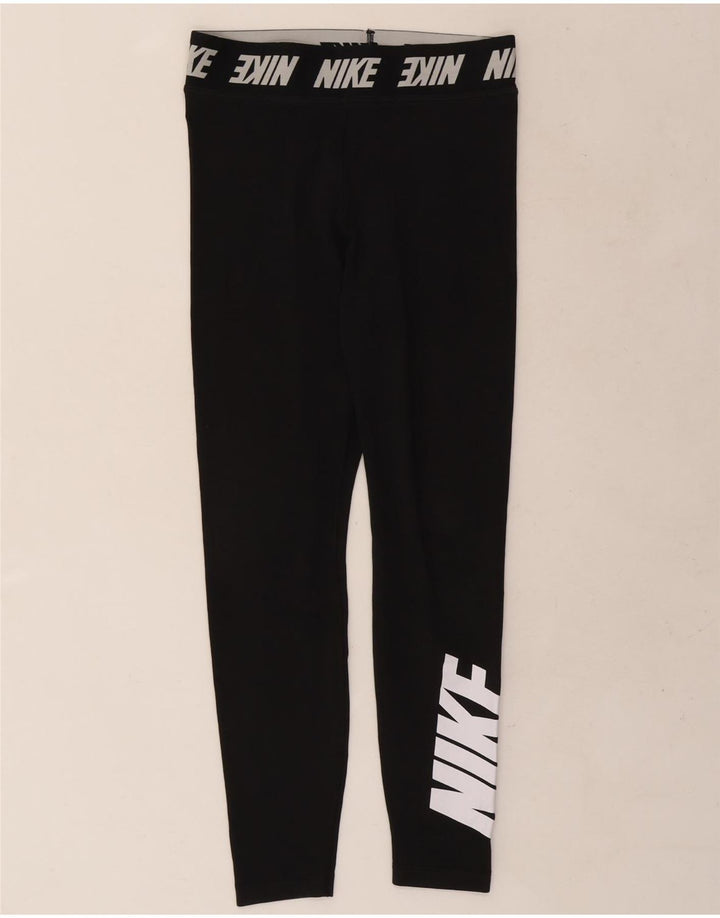 Leggings Nike Graphic Feminino UK 12 Médio Preto