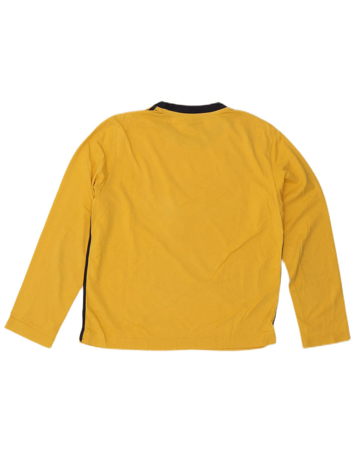 Gas Mens Graphic Top Manga Longa Médio Amarelo