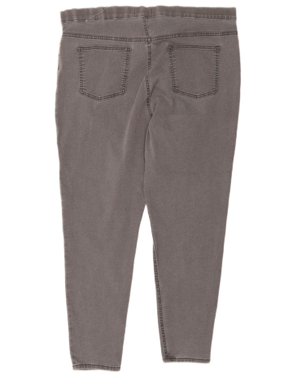 Calça Jegging Feminina Marks & Spencer UK 20 2XL W38 L26 Cinza Algodão