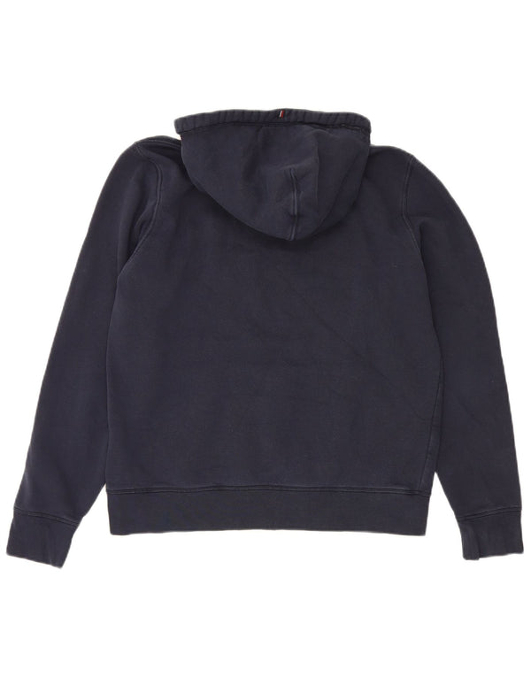 Tommy Hilfiger moletom com capuz masculino gráfico pequeno algodão azul marinho