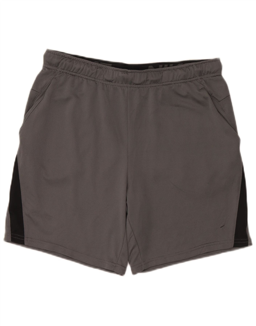 Shorts esportivos masculinos Nike Dri Fit Standard grande cinza colorblock poliéster