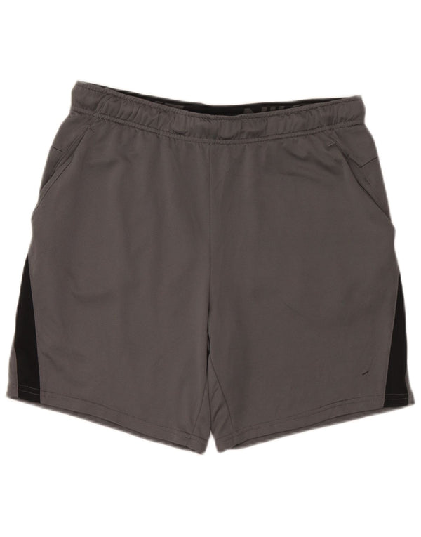 Shorts esportivos masculinos Nike Dri Fit Standard grande cinza colorblock poliéster