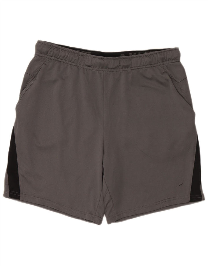 Shorts esportivos masculinos Nike Dri Fit Standard grande cinza colorblock poliéster