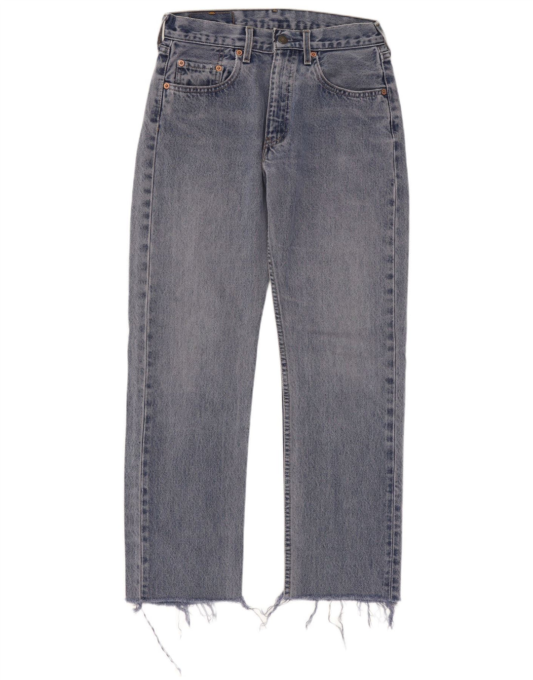 Jeans retos masculinos Levi's W29 L28 algodão azul