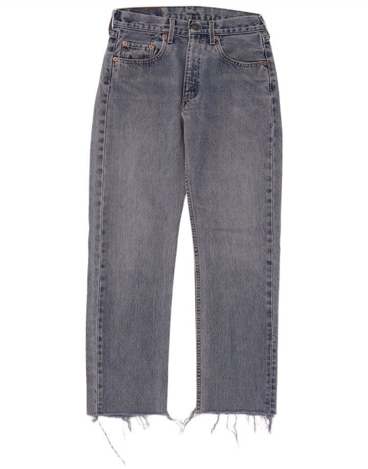 Jeans retos masculinos Levi's W29 L28 algodão azul