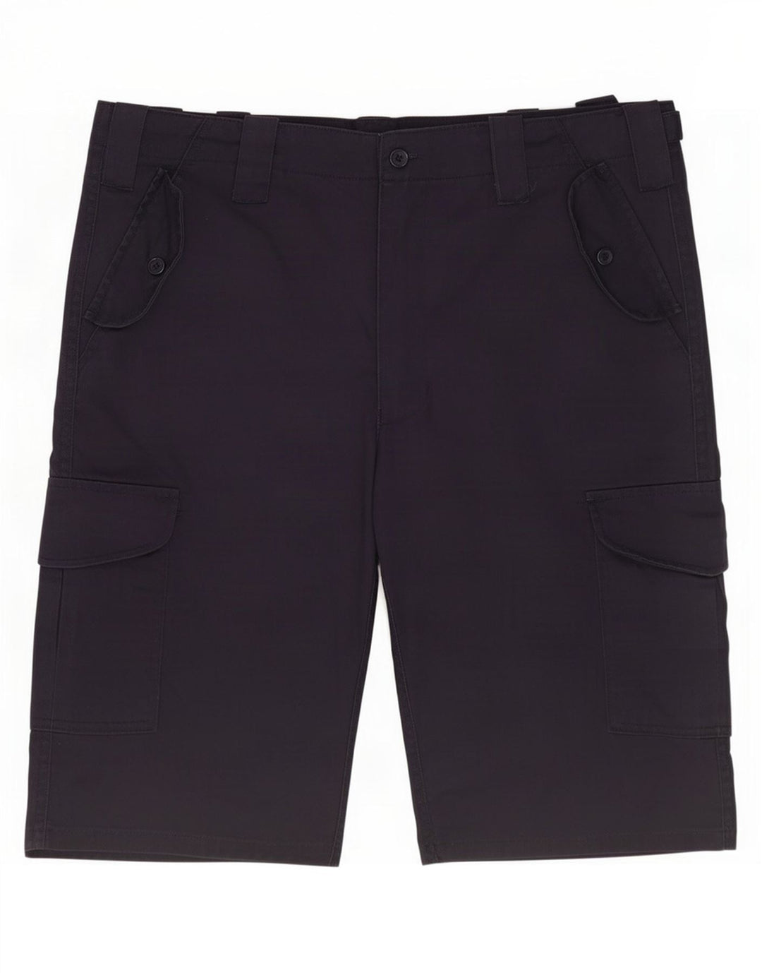 Shorts cargo masculino vintage médio W32 poliéster azul marinho