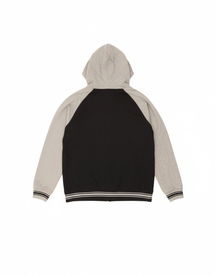 CHAMPION Mens Zip Hoodie Sweater Large Black Colourblock Cotton Vintage Champion and Second-Hand Champion from Messina Hembry 
