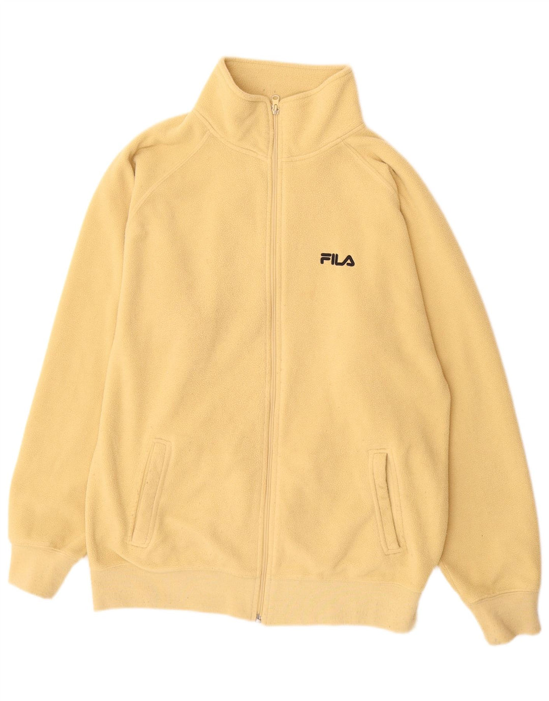 Jaqueta masculina Fila Fleece UK 38 poliéster amarelo médio