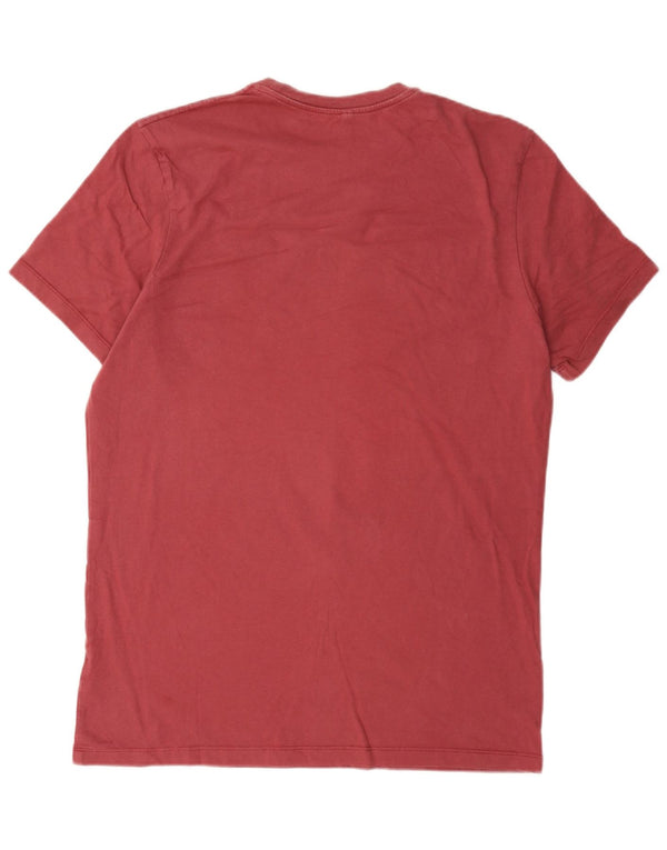 Jack Wills Mens Classic Fit T-Shirt Top Medium Maroon Cotton