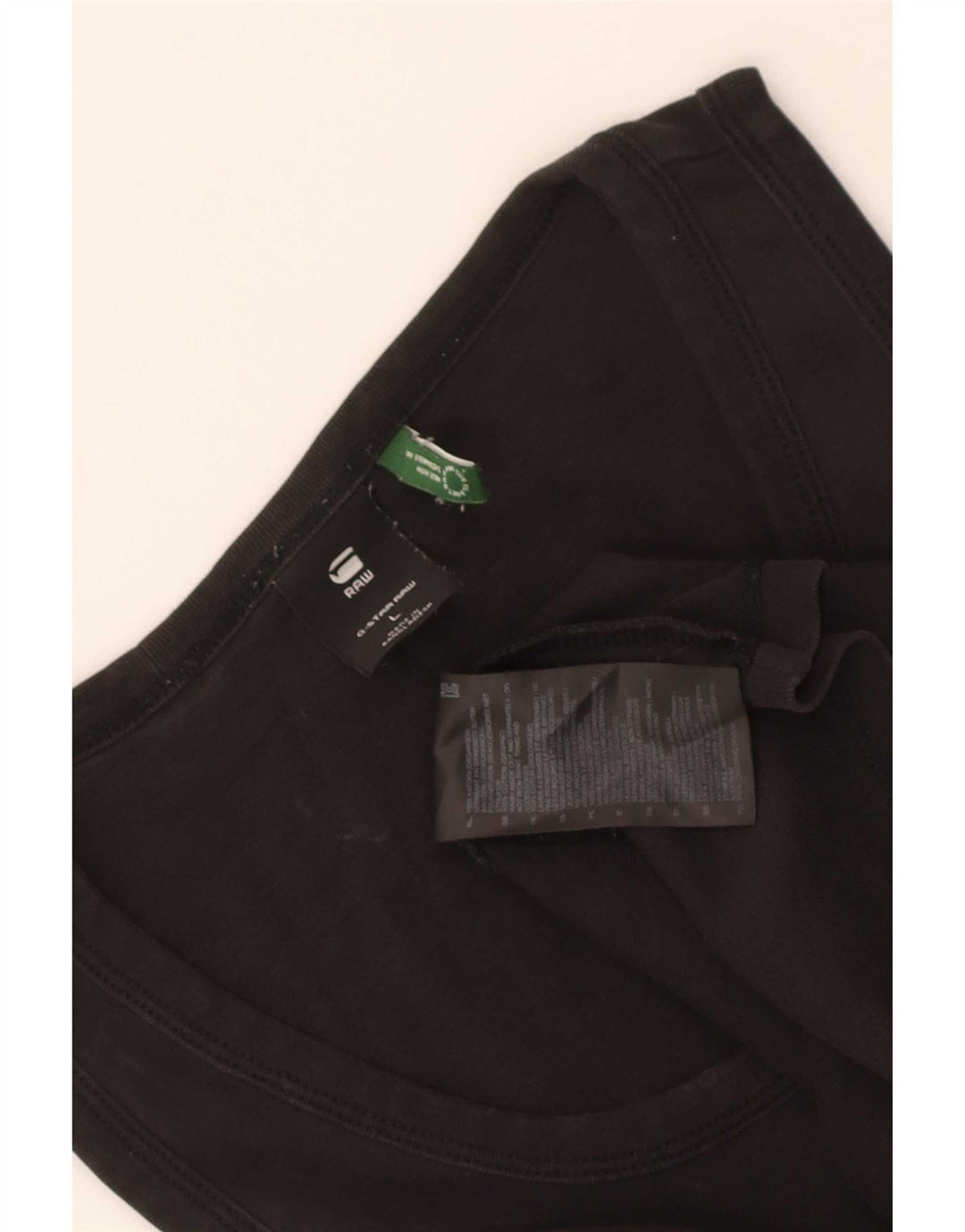 Colete masculino G-Star Top grande de algodão preto