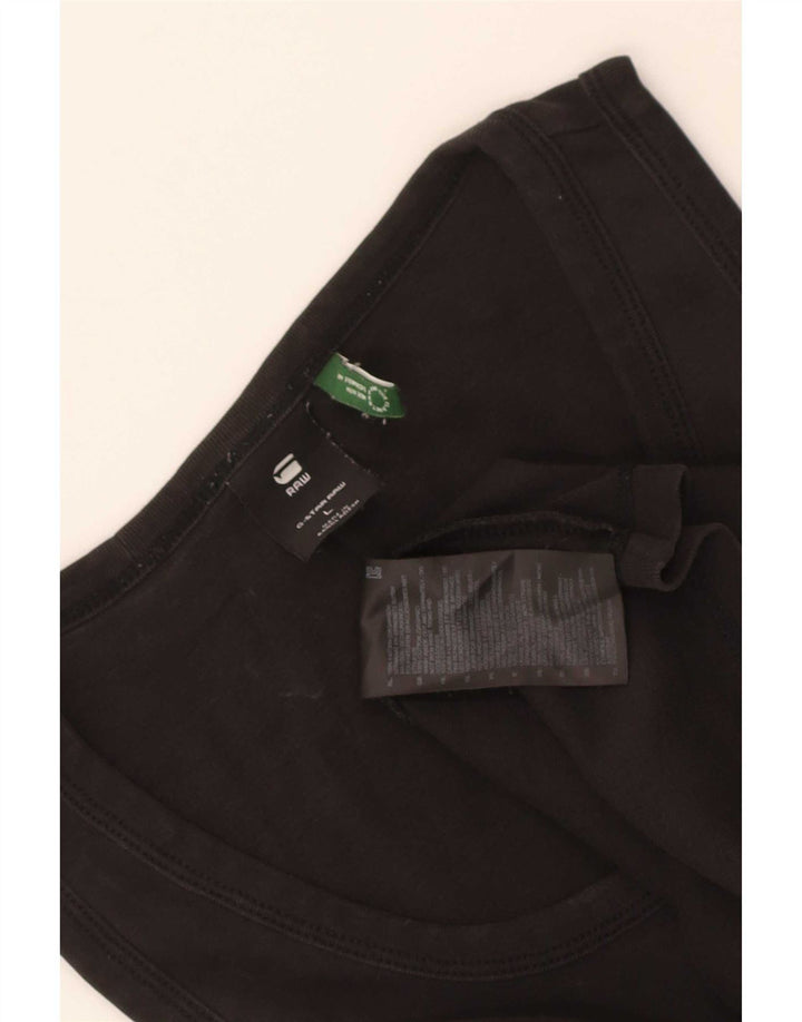 Colete masculino G-Star Top grande de algodão preto