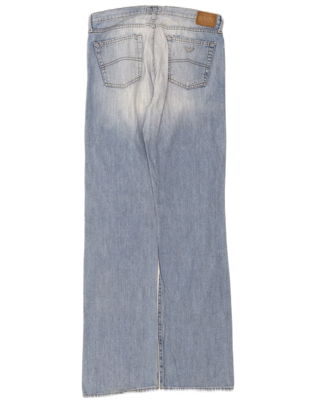 Armani feminino bootcut jeans W29 L32 azul algodão