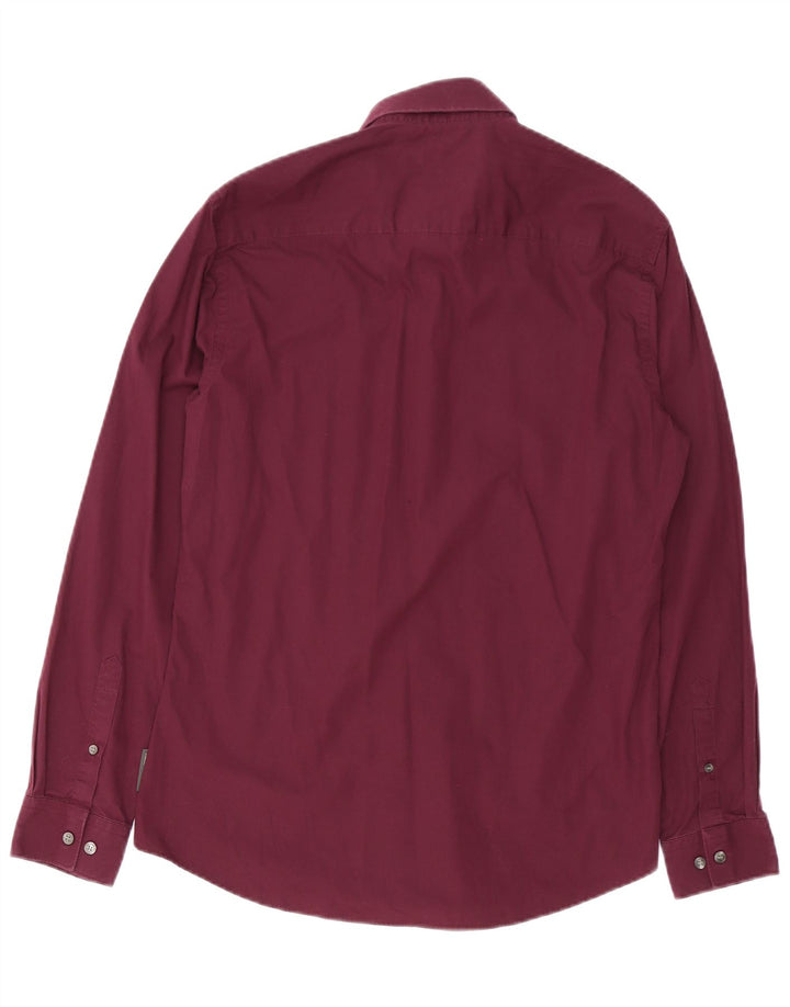 Camisa masculina FRENCH CONNECTION médio algodão Borgonha