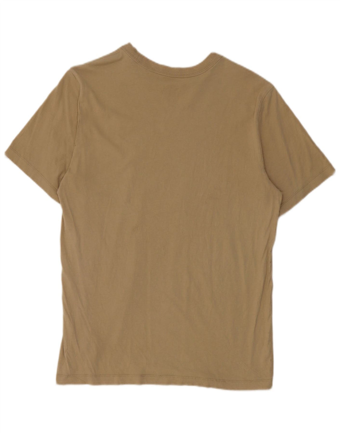 Nike Mens Camiseta Top Médio Algodão Bege