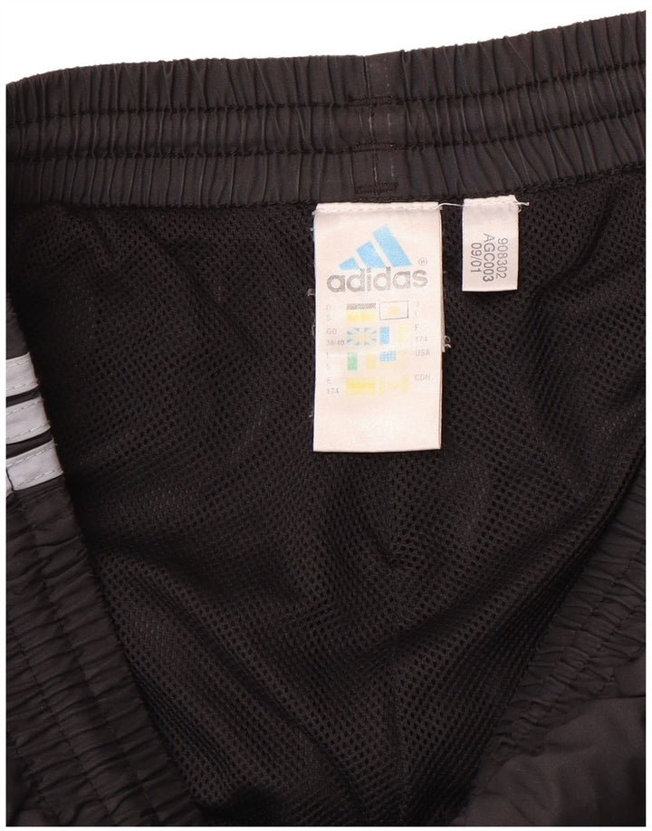 ADIDAS Calças de treino masculinas Joggers UK 38/40 Médio Preto Poliéster