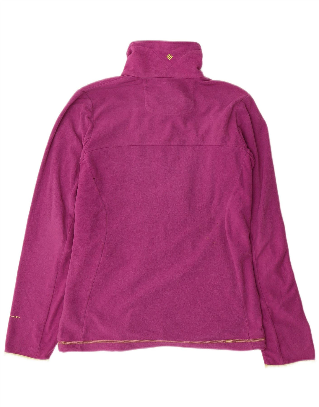 Jaqueta feminina de lã Omni-Wick COLUMBIA Reino Unido 12 poliéster roxo médio